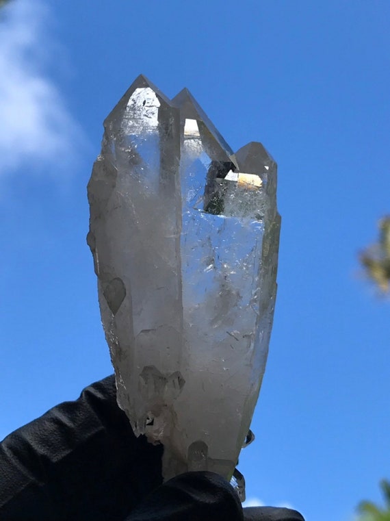 Double Terminated Quartz Crystal cluster slightly 