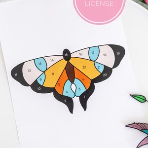 DIY Stained Glass pattern butterfly, Stained glass Suncatcher, Digital Download, Stained Glass Decor, Beginner PDF wall art butterflies