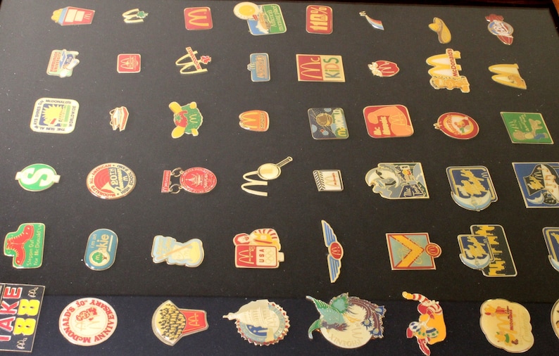 Mcdonald's Lapel Pin Collection 48 Piece Set of Enameled Etsy