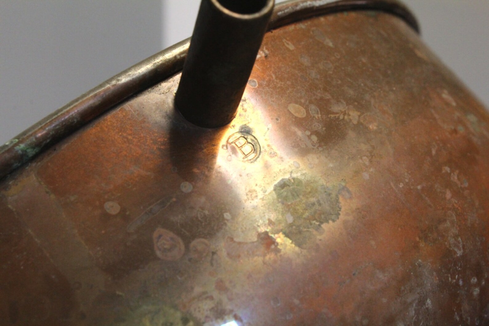 Copper Rendering Pot With Residual Tinning Has Tubular Side Etsy