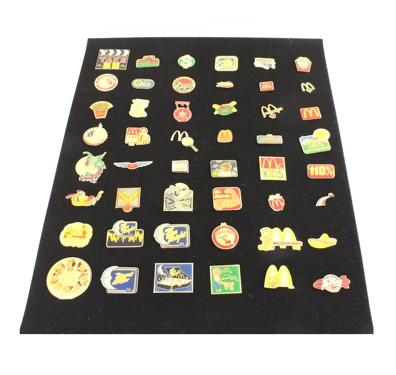 McDonald's Lapel Pin Collection 48 piece Set of Enameled Etsy