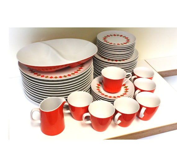 51 Piece Sango Dinnerware FREE SHIP Guinevere Pattern Harlequin