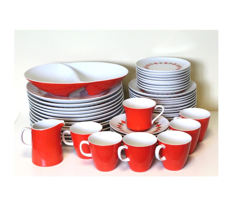 51 Piece Sango Dinnerware FREE SHIP Guinevere Pattern Etsy