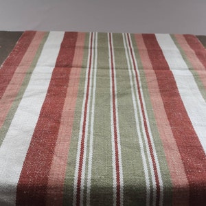 Vintage Swedish table runner Handwoven table runner Striped table runner