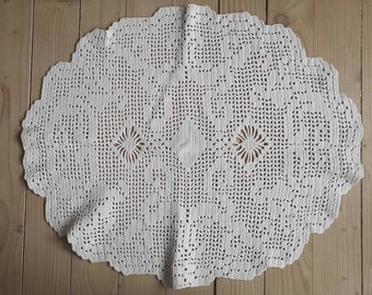white crochet lace table runner oval cottage table runner shabby table runner