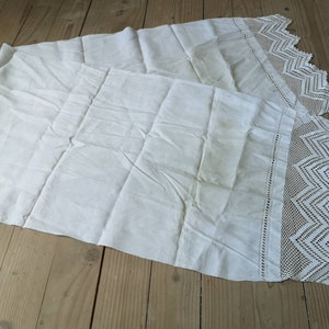 Antique kitchen towel Long tea towel Handmade Farmhouse kitchen towels