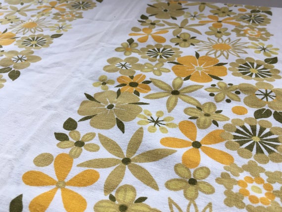 Skandinavische Vorhang Volant Topper Floral Mid Century