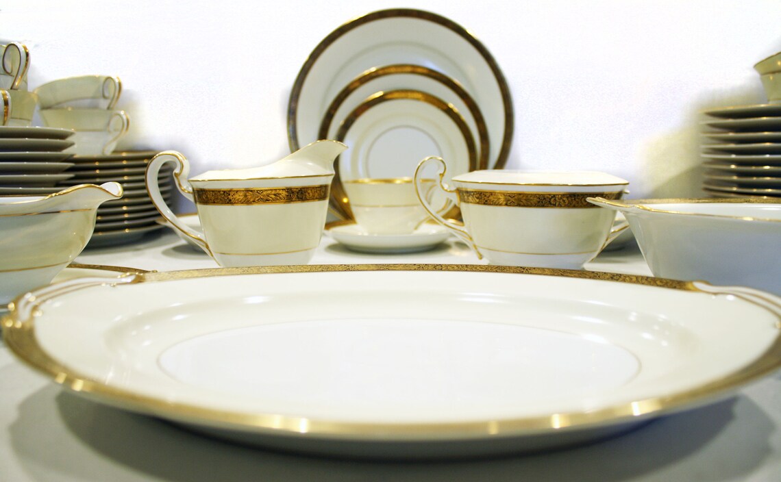 Vintage Noritake Japanese Dinnerware Set Etsy