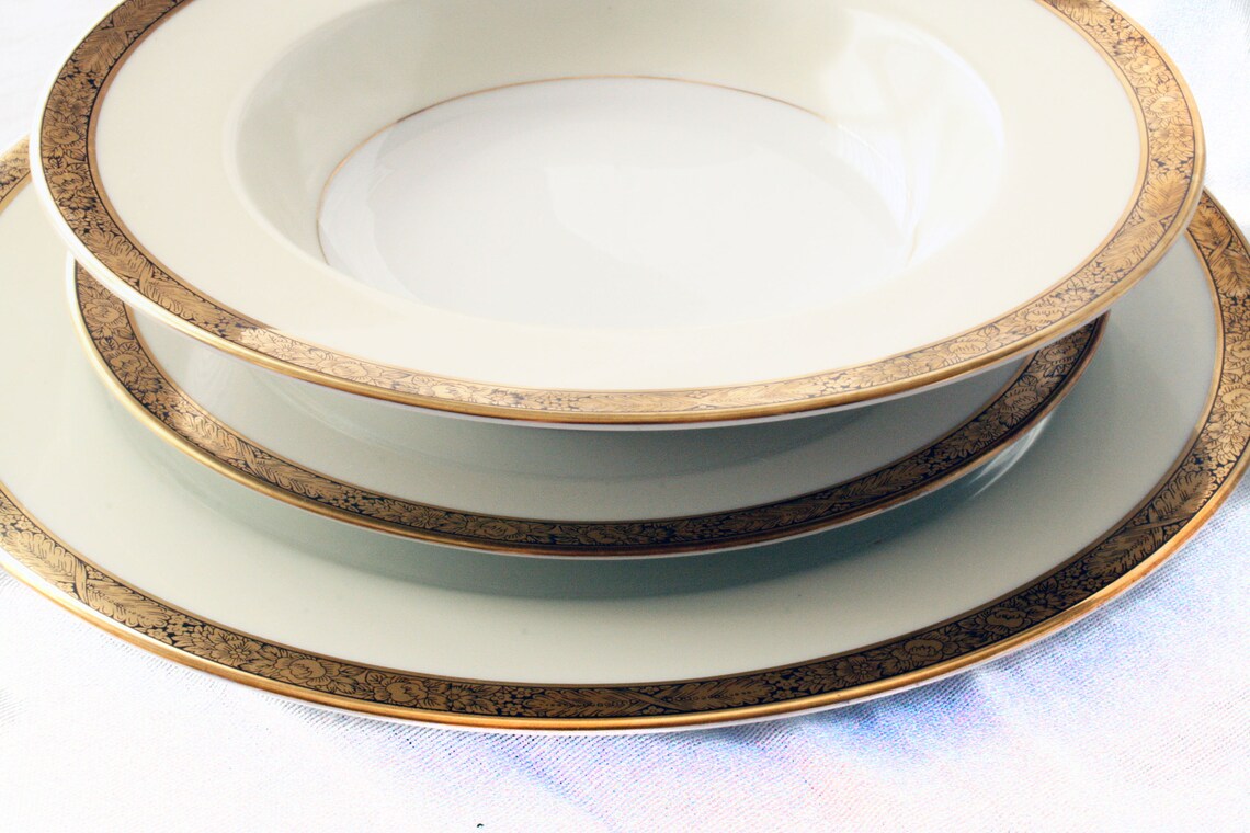 Vintage Noritake Japanese Dinnerware Set Etsy