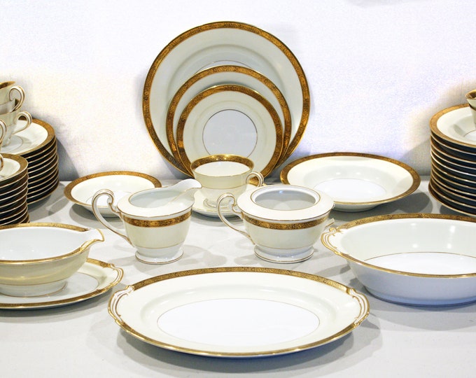 Vintage Noritake Japanese Dinnerware Set Etsy