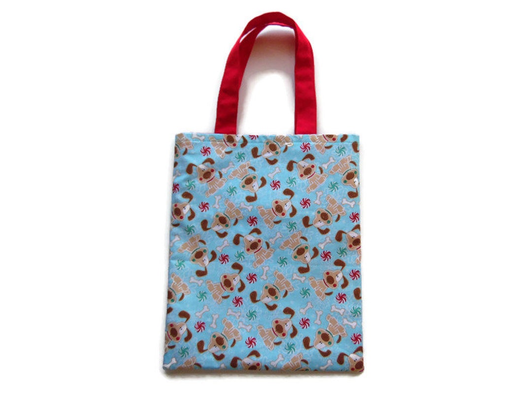 Christmas Dog Gift Bag Favor Bag Goodie Bag Etsy