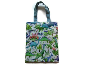Dinosaur Gift Bag, Dino Favor Bag, Goodie Bag, Dino Daycare Bag