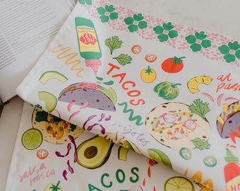 Tacos Organic Cotton Tea Towel