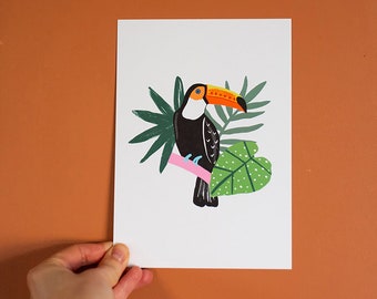 Toucan Jungle Art Print