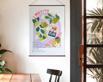 Mojito Cocktail Art Print