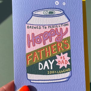 Ambachtelijke bierkaart voor vaderdag