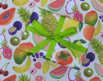 Tropical Fruit Wrapping Paper