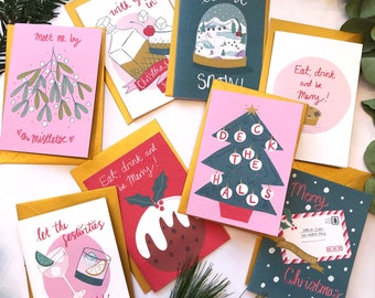 Christmas Card Bundle - 8 cards