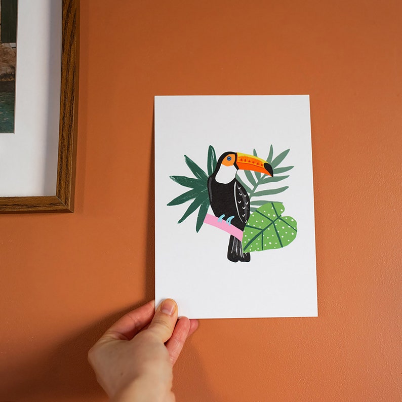 Toucan Jungle Art Print image 4