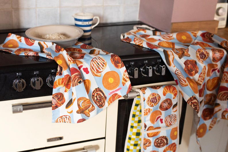 Bakery & Sweet Treats Organic Cotton Oven Gloves