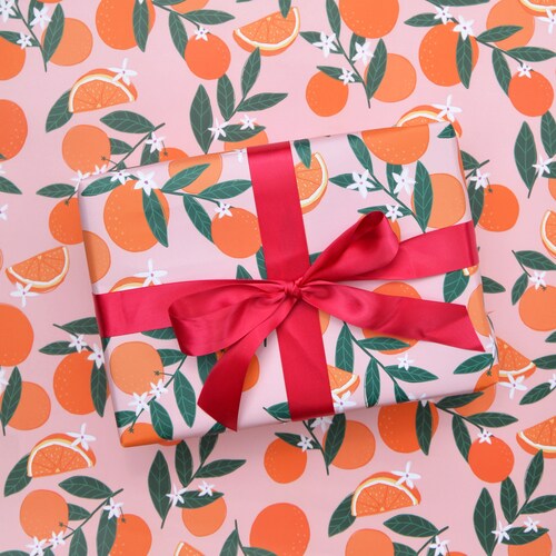 Oranges Wrapping Paper Luxury Gift Wrap Birthday Gift Wrap Etsy