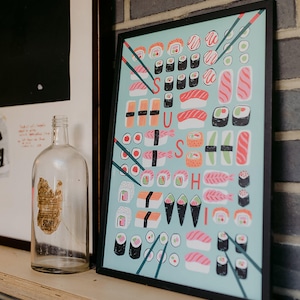 Sushi Food Art Print