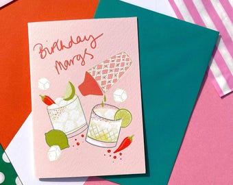 Tarjeta de cumpleaños de Margs