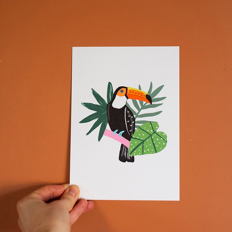 Toucan Jungle Art Print image 1