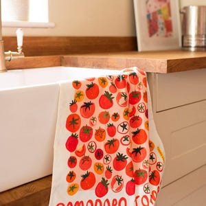 Pomodoro Tomatoes Organic Cotton Tea Towel