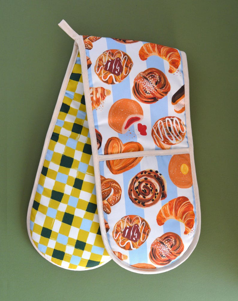 Bakery & Sweet Treats Organic Cotton Oven Gloves