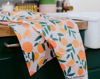 Sevilla Oranges Organic Cotton Tea Towel