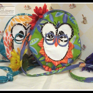 PDF Instant Download Sewing Pattern Hooty Patooty & Owly Oops Purse Pattern