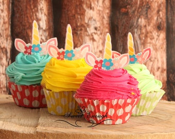 15 PRE-CUT 50mm Personalised Eye Lashes edible cupcake toppers