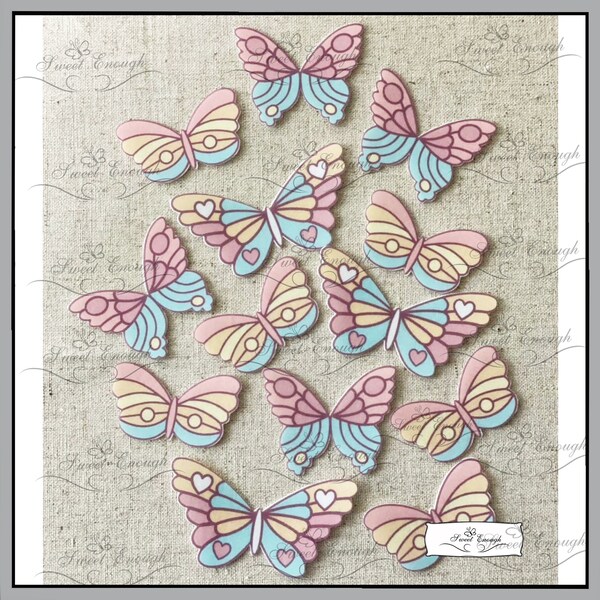 Wafer Paper Butterflies Etsy