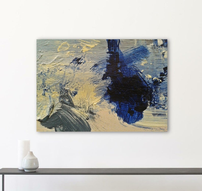 Printable Abstract Art Blue Abstract Painting Abstract Wall Etsy