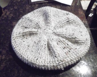 Ivory Speckled Beret