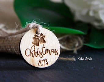 Small Wooden Tags, Set of 25 Christmas Gifts Tags, Party Favors, Merry Christmas Tags, Christmas Tags, Gift Tags, Christmas, IN BULK