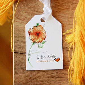 Custom tags with your words or logo Handmade with love Personalized wedding favor tag Gift tag Luggage tag Logo tags Product tag Favor tags