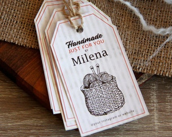 Printed Crochet Care Tags: Handmade Clothing Labels (Set of 50)