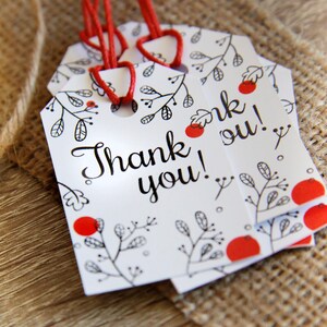 SET of 30 PRINTED Thank You Tag, Etikette Handmade Personalisierbar, Thank you business cards, Clothing order tags, Clothing hang tags, Dots