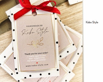 Custom Crochet Care Tags: Washing Instruction Labels (Set of 50)