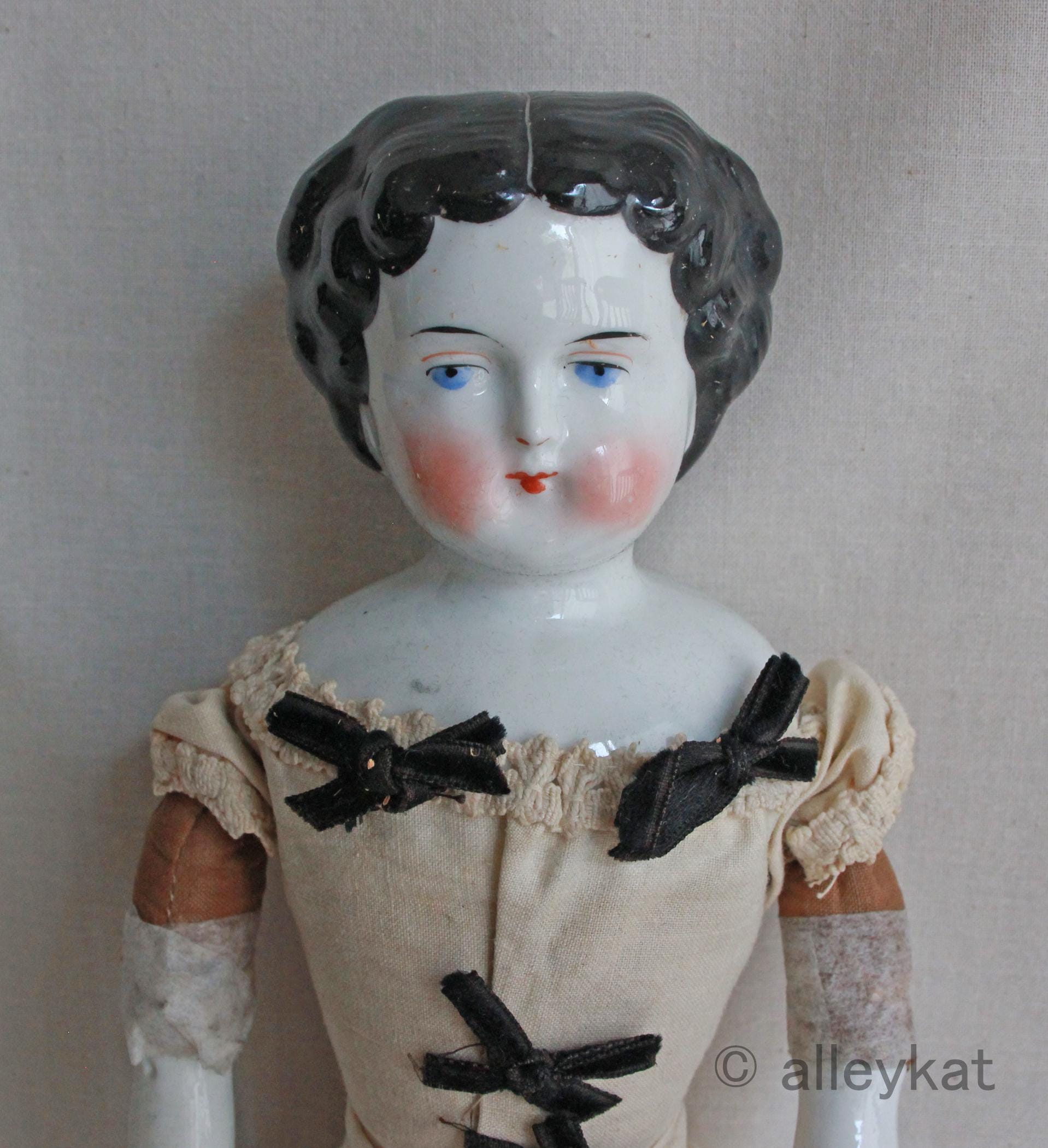 ヴィンテージのてづくりパペット アンカー柄ドレスの人形 【公式通販】