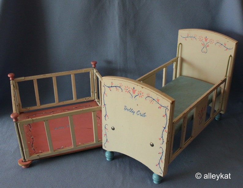 Vintage 1940's Keystone Wooden Baby Doll Furniture Set Etsy