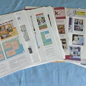 44 Creative Memories Scrapbooking Sketches, Project Recipes, Layout Ideas & Crop Talks
