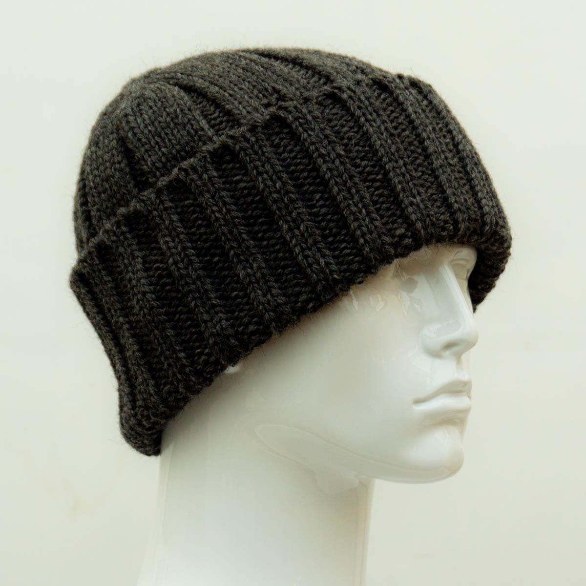 Mens Gift Wool Mens Hat Chunky Knit WWII Watch Cap / Beanie