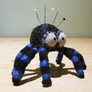 Pincushion Spider! A cute little spider with foam body and wired legs