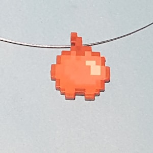 Necklace with pixelated Apple!