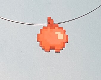 Necklace with pixelated Apple!
