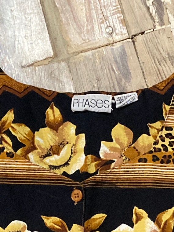 Cottagecore Floral Leopard Print Dress (3XL) - image 5