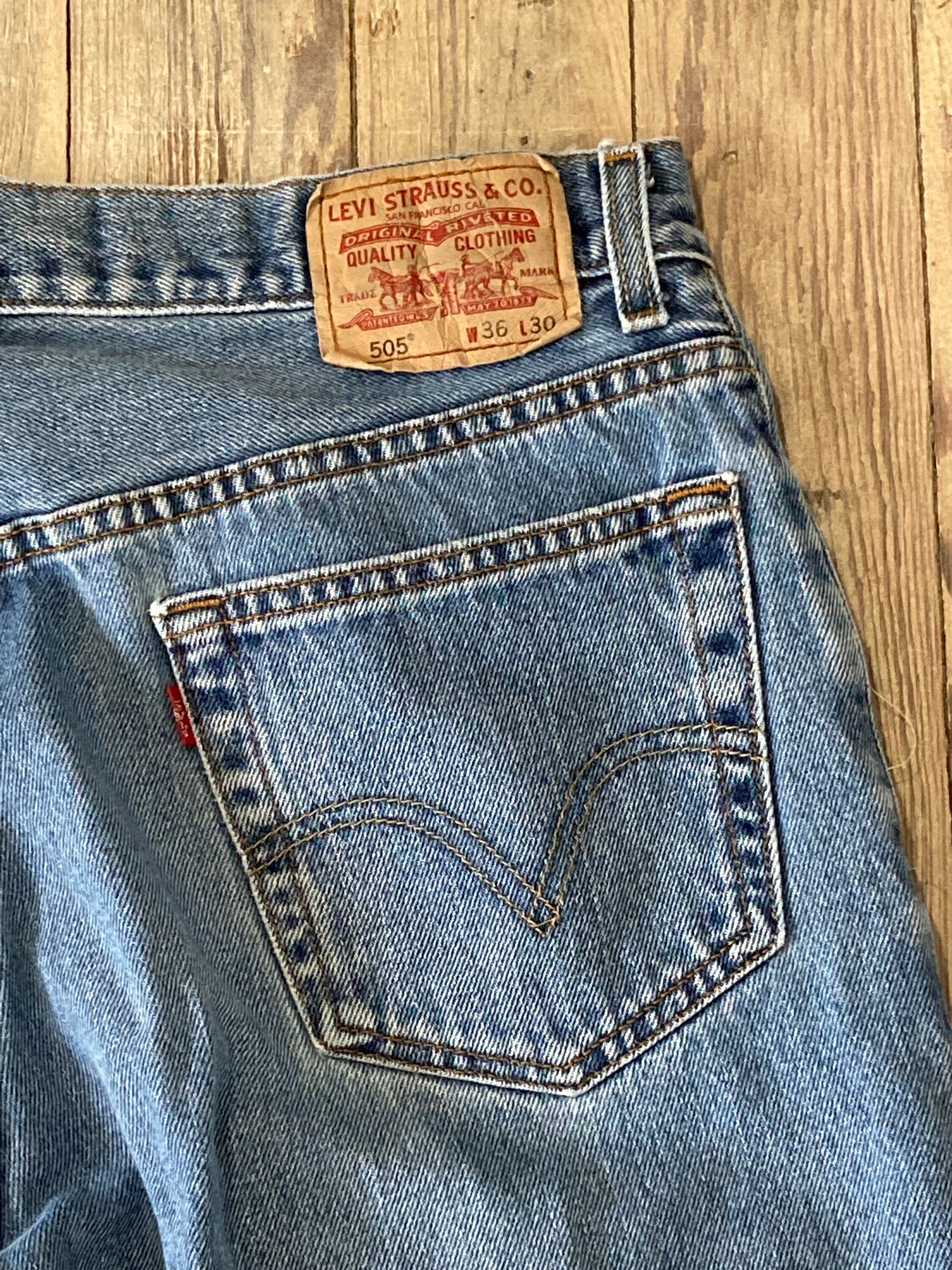 Vintage levis 505 Etsy España